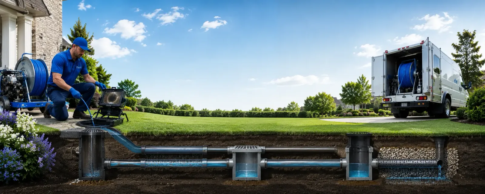 Outdoor drain cleaning information for Zwingle, IA